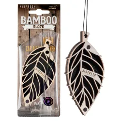 BAMBOO Black - zaieszka zapachowa, drewno z filcem
