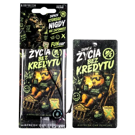 FunCar Zapach Życia Bez Kredytu - zawieszka do auta