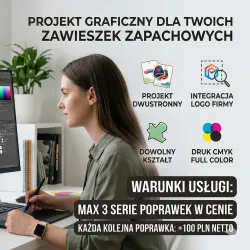 Projekt Graficzny Zawieszki Zapachowej z Celulozy