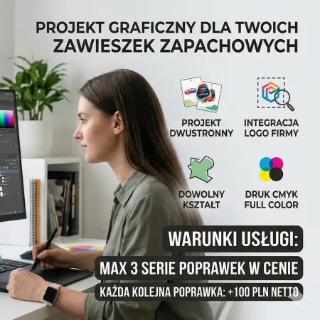 Projekt Graficzny Zawieszki Zapachowej z Celulozy