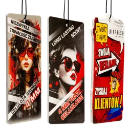 Personalizowane zawieszki zapachowe z celulozy 4 mm - 100 szt