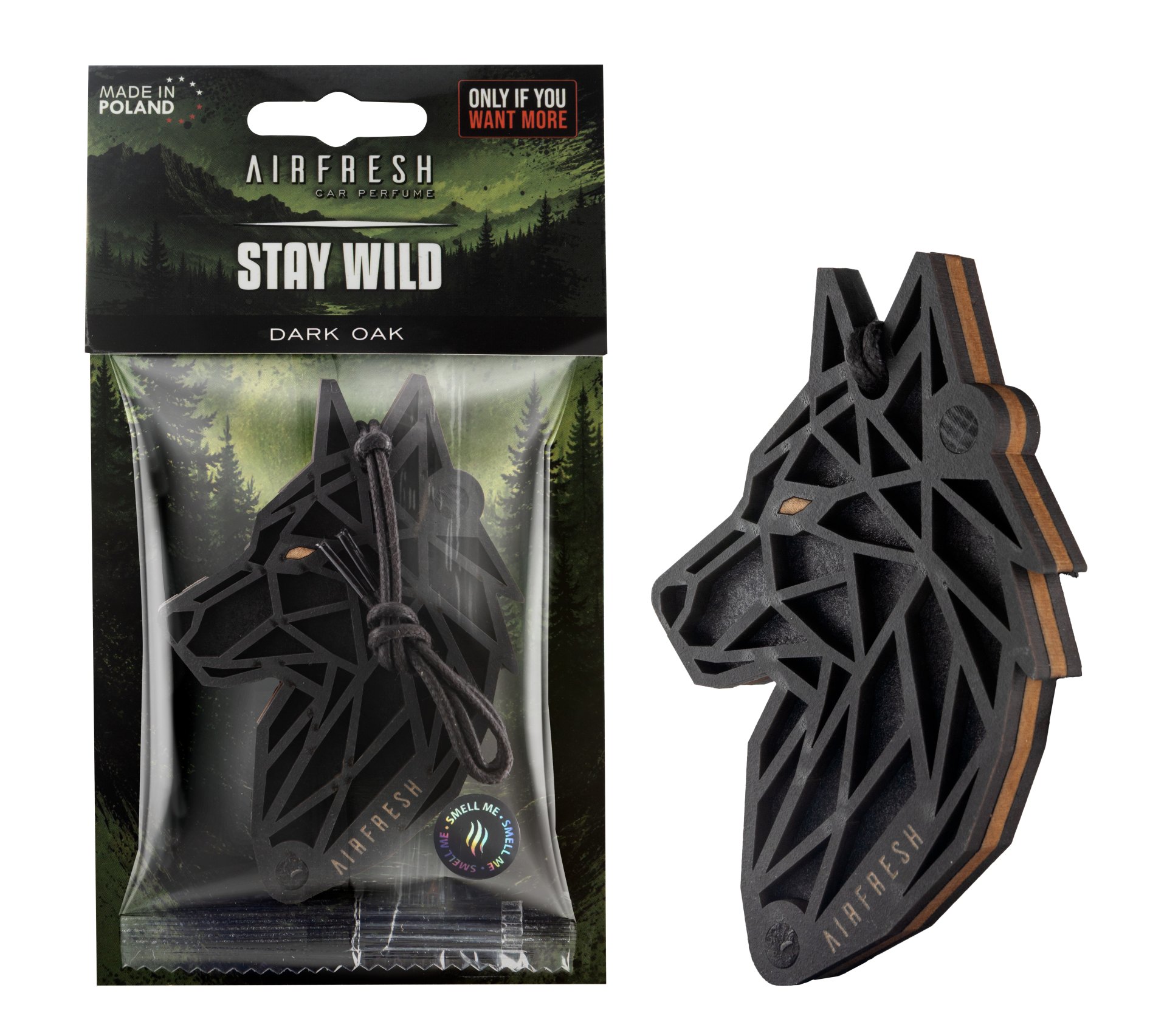 Zawieszka zapachowa STAY WILD Dark Oak - czarny wilk