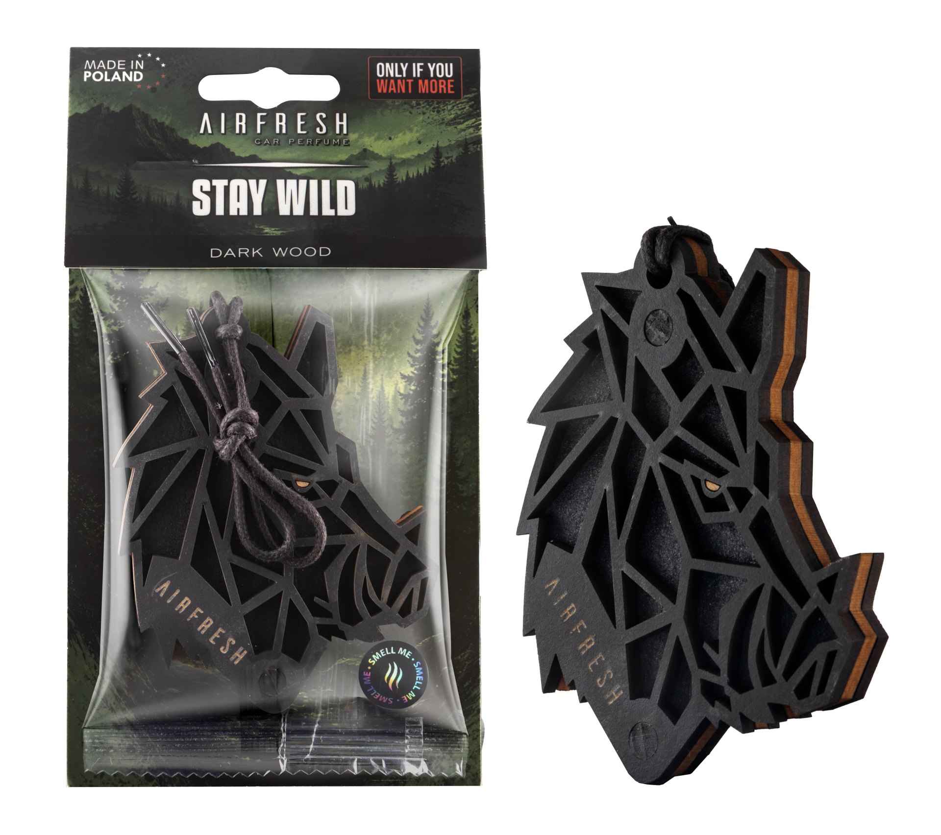 Zawieszka zapachowa STAY WILD Dark Wood - czarny dzik