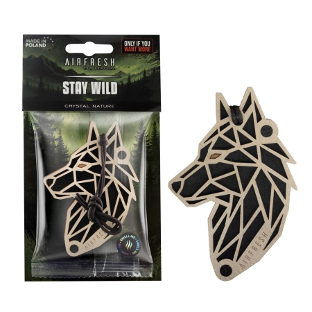Zapach samochodowy STAY WILD Crystal Nature - jasny wilk