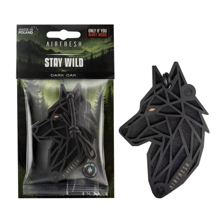 Zapach do aut STAY WILD Dark Oak - czarny wilk