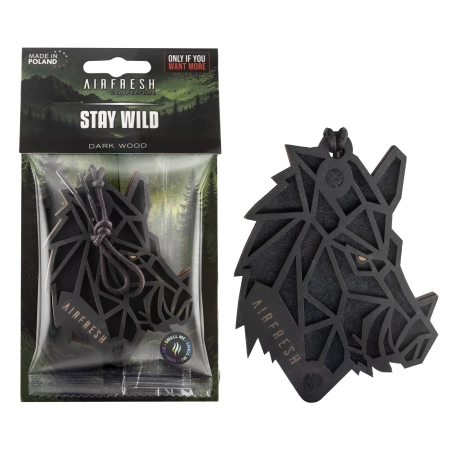 Zapach samochodowy STAY WILD Dark Wood - czarny dzik