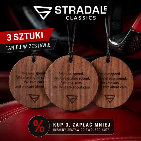 Stradale Classic - 3x stylowy zapach do samochodu