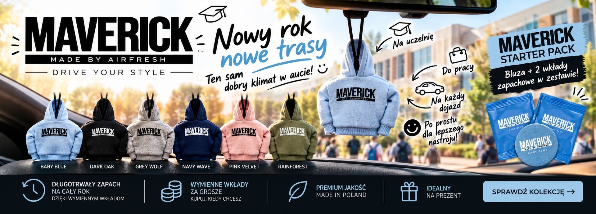 Mini Bluzy Maverick + 2 wkłady