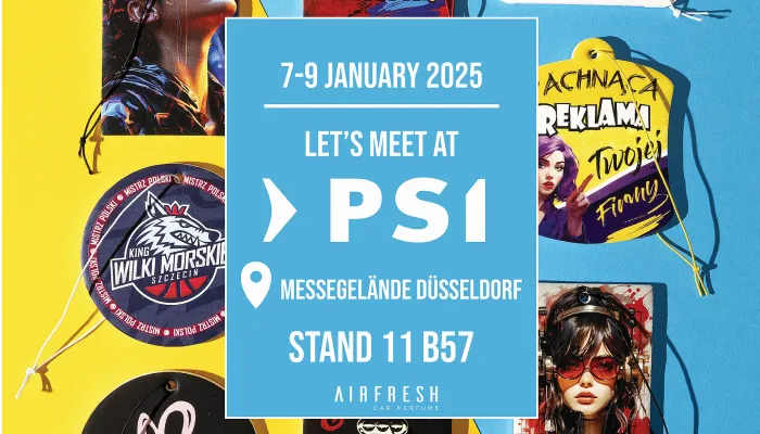 Firma AirFresh wystawcą na targach PSI 7-9.01.2025 w Messegelände Düsseldorf