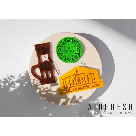 Zawieszki zapachowe z filcu z grafiką klienta (500 szt)