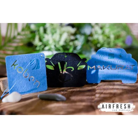 Zawieszki zapachowe z filcu z grafiką klienta (500 szt)