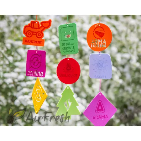 Zawieszki zapachowe z filcu z grafiką klienta (500 szt)
