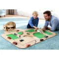 Drewniany tor modułowy „Zbuduj swoje miasto” – 62 elementy