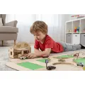 Drewniany tor modułowy „Zbuduj swoje miasto” – 62 elementy
