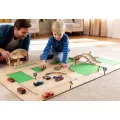 Drewniany tor modułowy „Zbuduj swoje miasto” – 62 elementy