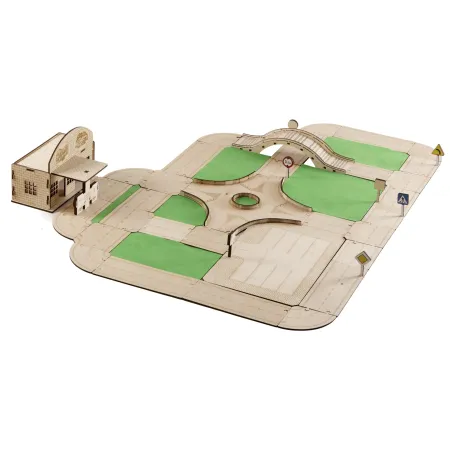 Tor Modułowy, drewniany - bezpieczna, ekologiczna kreatywna zabawa