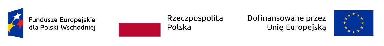Logotyp - fundusze europejskie dla Polski Wschodniej